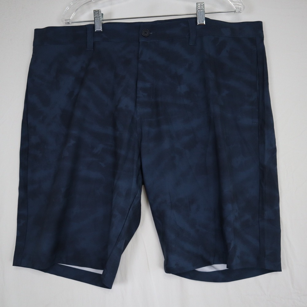 Travis Mathew Shorts Mens 42 Performance Golf Chino Resort Casual Blue Tie Dye